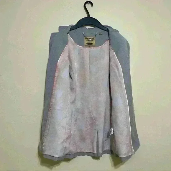 Ted Baker London Working Title Tailored Jacket Blazer Light Gray size 0 Wool - Picture 6 of 16